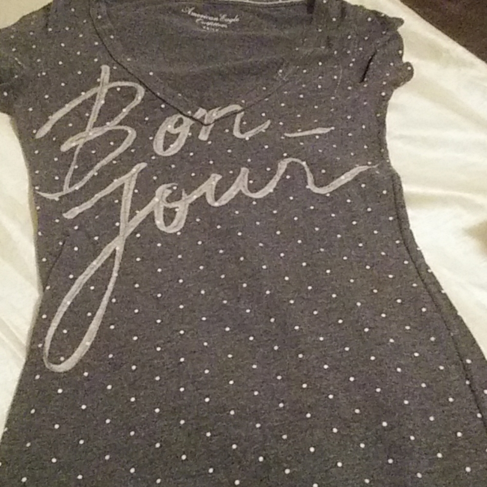 American Eagle "Bon Jour" tshirt